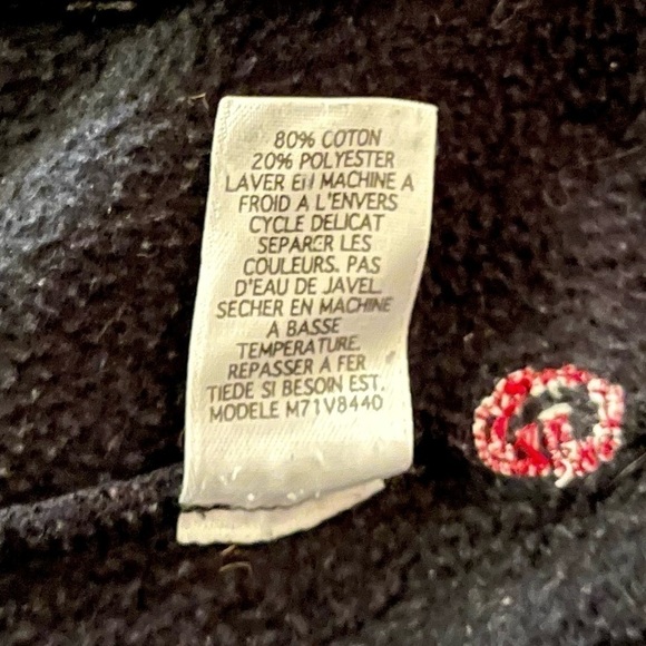 VINTAGE Guess Affliction Style Hoodie Size M - Picture 8 of 11